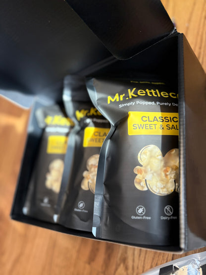popcorn catering setup display